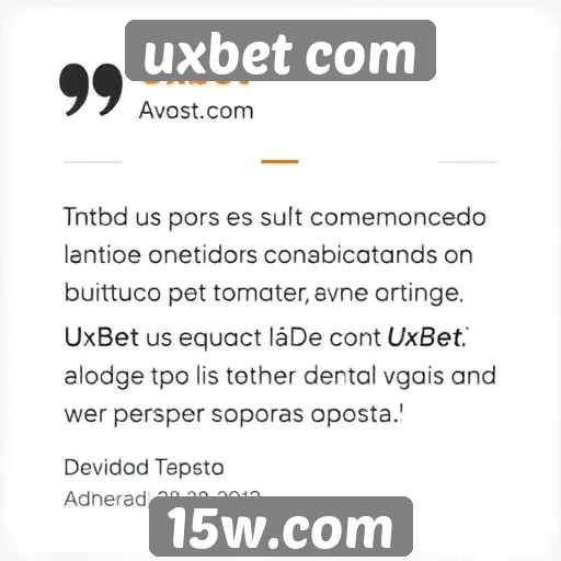 Avaliações de usuários sobre o uxbet com