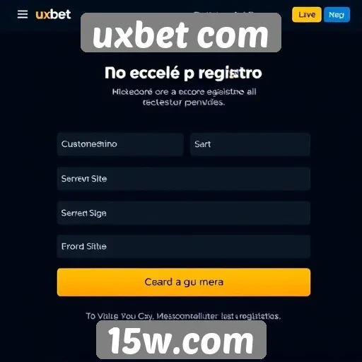 Registro e cadastro no site uxbet com